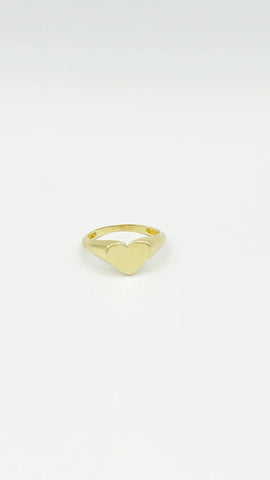 14K Heart Ring