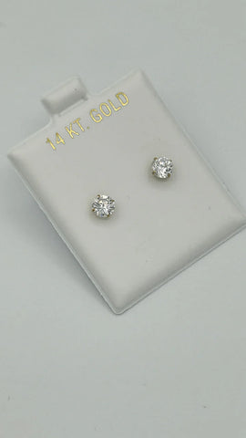 14K CZ Earrings