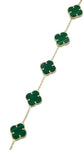 14K Green Clover Fancy Bracelet