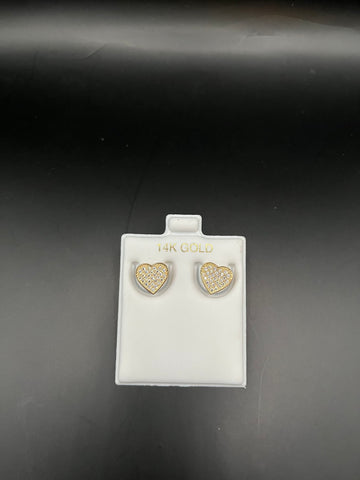 14k Heart Earrings