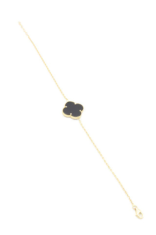 14K Black Clover Fancy Bracelet