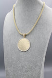 14K Moon Iced Choker // Picture Pendant