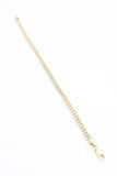 14K Moon Iced Bracelet (5 MM)