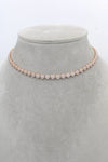 14k Rose Gold Heart Tennis Choker