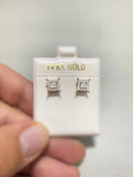 14k Gold CZ Earrings