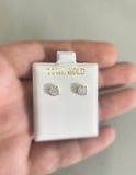 14k CZ Men's Earrings