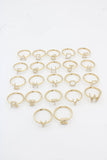 14K Women Initial Rings