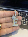 14K All Initials Pendant(Crown)